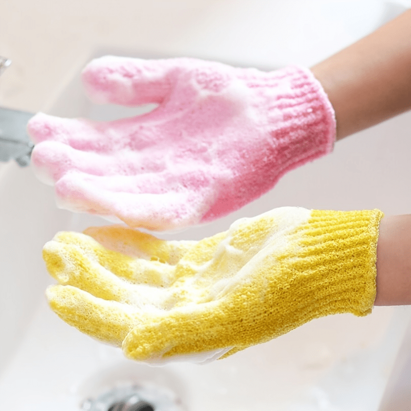 Exfoliating Bath Gloves for Gentle Skin Scrubbing at Home