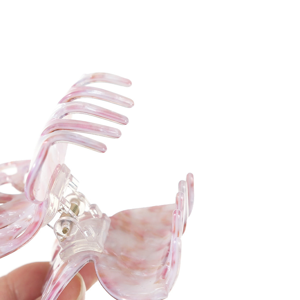 Sweet Acetate Butterfly Hair Claw Women Solid Shark Claw Ponytail Clips