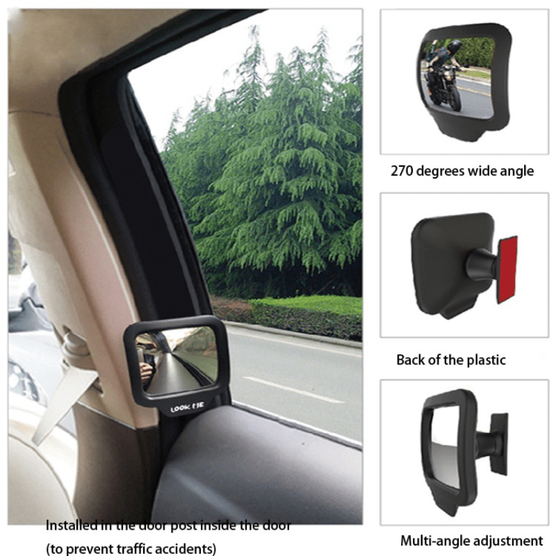 270&deg; Wide Angle Car Rear Magnet Mirror - Eliminate Blind Spots