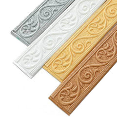 Waterproof 3D Wall Trim Line Skirting Border Self Adhesive Wallpaper