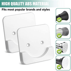Shower Rod Holder Wall Mount Retainer Base Support