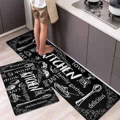 Non-slip Oilproof Kitchen Floor Mat Water-resistant Fluffy Mat