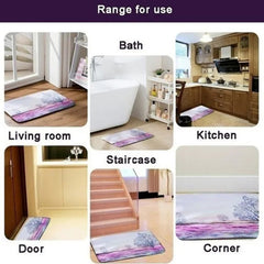 Non-slip Oilproof Kitchen Floor Mat Water-resistant Fluffy Mat