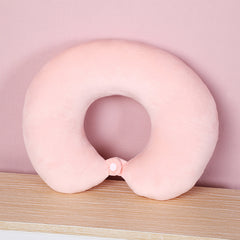 1pc Solid U Shaped Travel Pillow Neck Pillow Travel Set