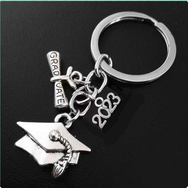 Graduation Key Chain Alloy Jewelry Student Gift Teacher Souvenir