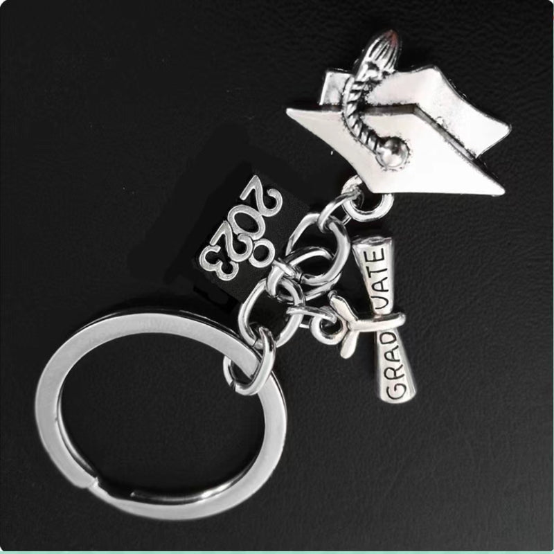 Graduation Key Chain Alloy Jewelry Student Gift Teacher Souvenir