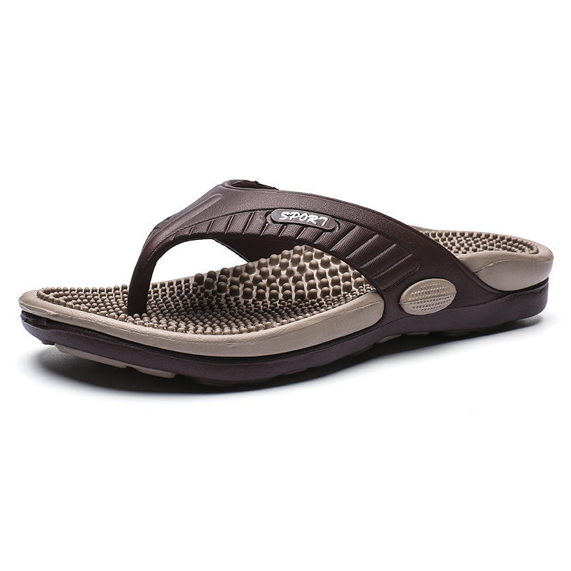 Men's Quick Drying Massage Flip Flops Non Slip Thong Sandals