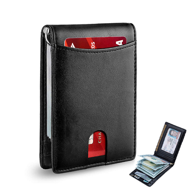 Men's Carbon Fiber Business Wallet RFID Blocking