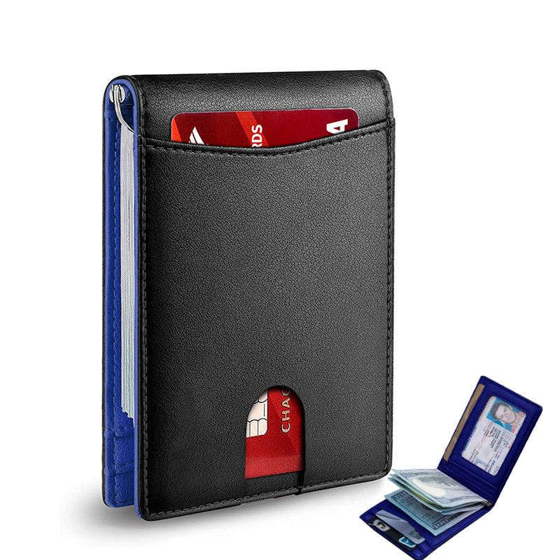 Men's Carbon Fiber Business Wallet RFID Blocking