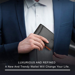Men's Carbon Fiber Business Wallet RFID Blocking