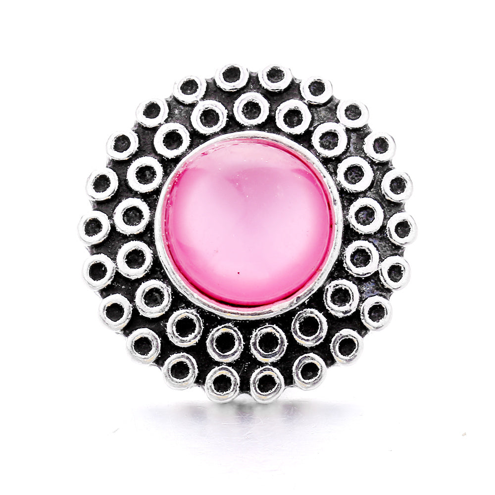 Alloy Snap Button Studded Rhinestones DIY Bracelet Necklace Accessories