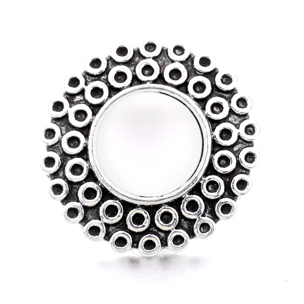 Alloy Snap Button Studded Rhinestones DIY Bracelet Necklace Accessories