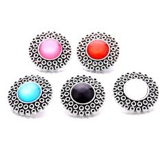 Alloy Snap Button Studded Rhinestones DIY Bracelet Necklace Accessories