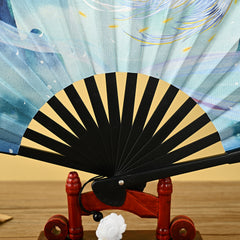 Chinese Style Folding Fan 20 32 cm Ink Painting National Tide Fan