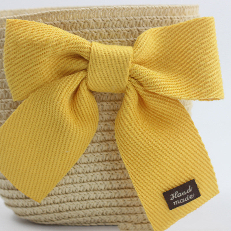 Kids Summer Beach Sun Hats Lotus Leaf Brim Outdoor Sun Protection Straw Cap