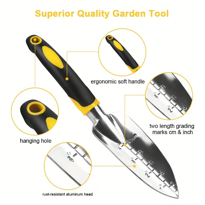 Aluminum Alloy Garden Trowel for Digging and Transplanting