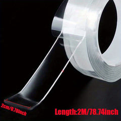 Universal Transparent Nano Tape Washable Reusable Double Sided Tape