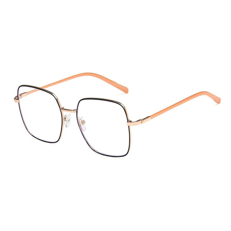 Anti Light Glasses Metal Square Lens Computer Blocking Glasses