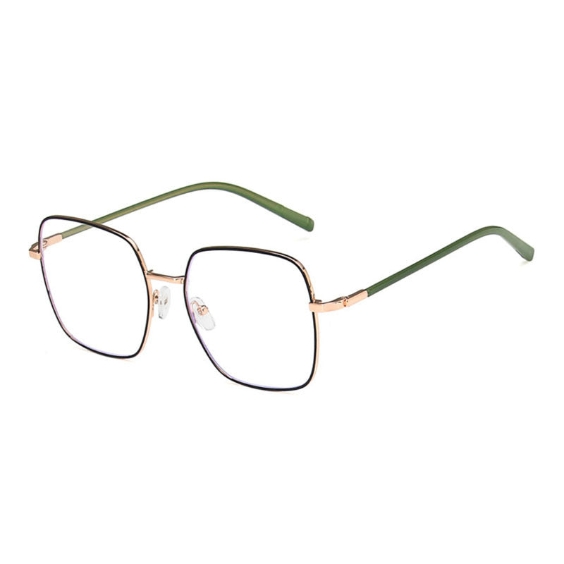Anti Light Glasses Metal Square Lens Computer Blocking Glasses