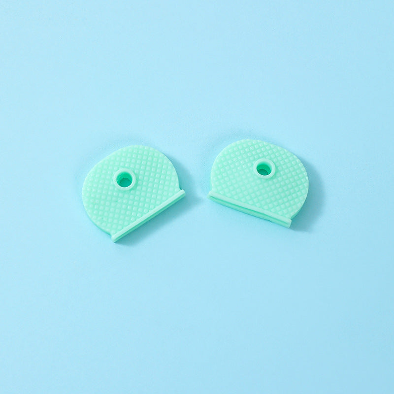2Pcs Key Cases Keyring Silica Gel Key Cap Men