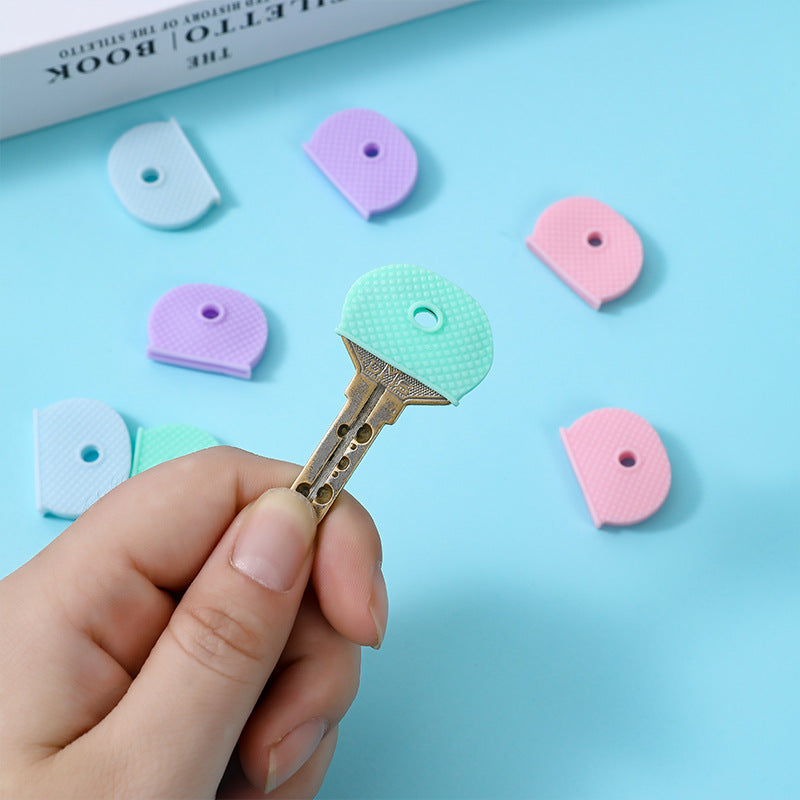 2Pcs Key Cases Keyring Silica Gel Key Cap Men