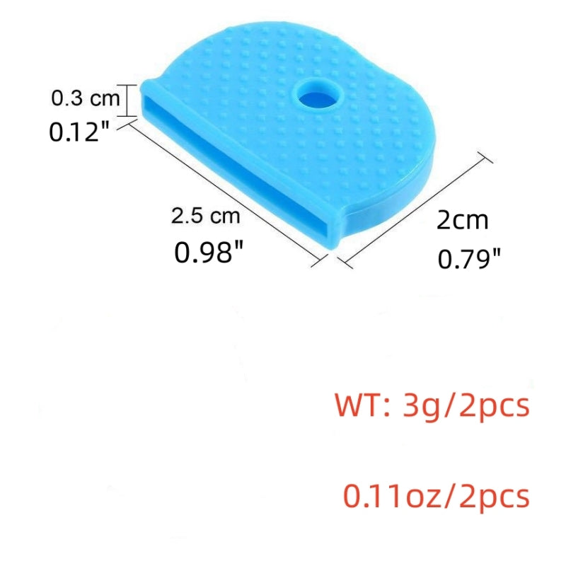 2Pcs Key Cases Keyring Silica Gel Key Cap Men