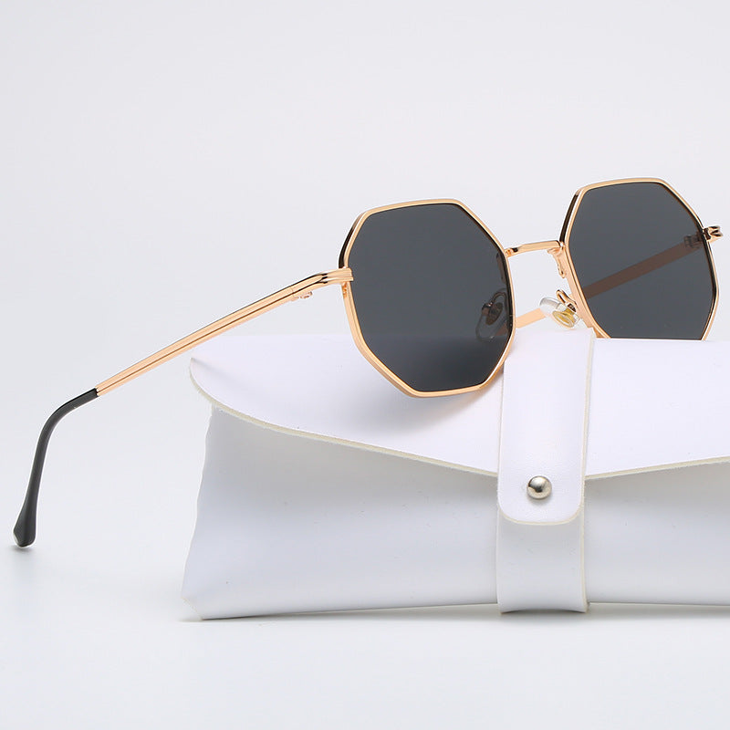 Polygonal Sunglasses Retro Metal Glasses UV400