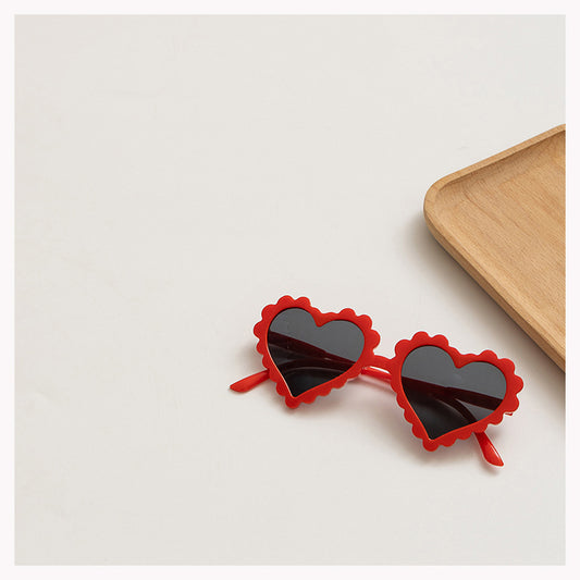 Heart Frame Sun Protection Sunglasses for Kids