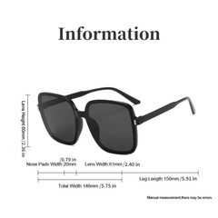 Large Square Sunglasses Summer Beach Party UV400