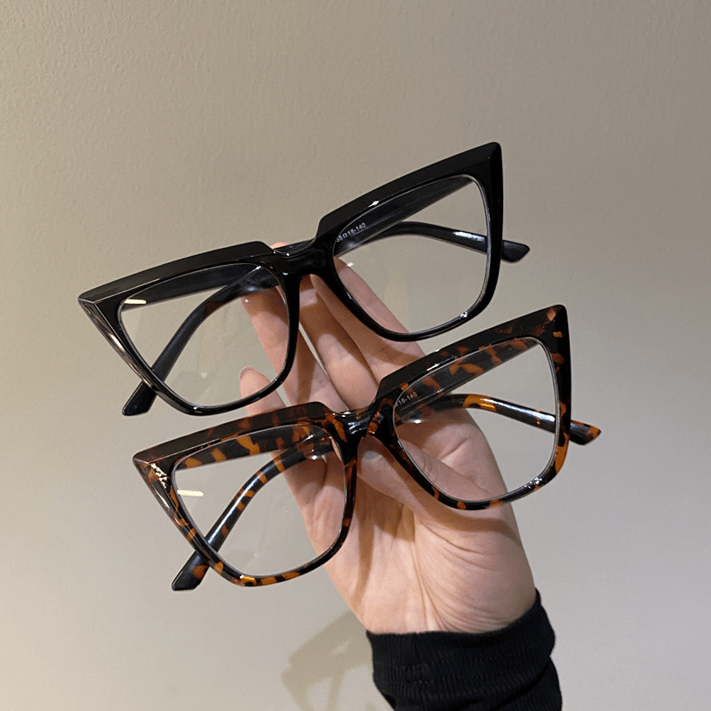 Tortoiseshell Clear Lens Glasses Women Men Block Spectacles Frame
