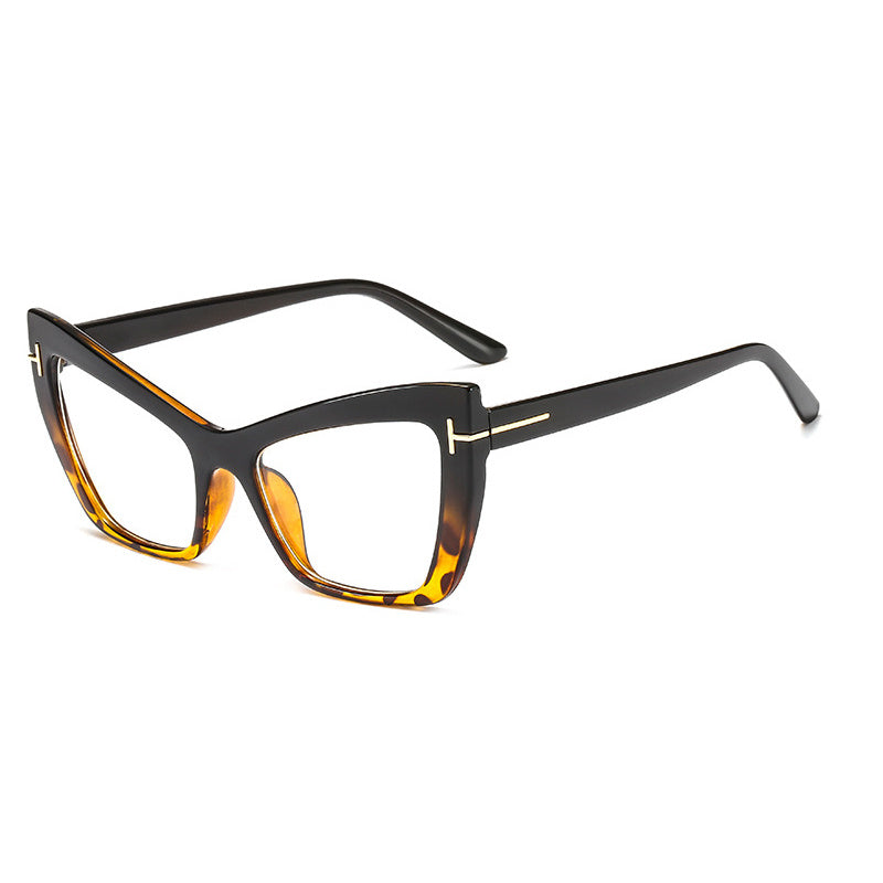 Tortoiseshell Clear Lens Glasses Women Men Block Spectacles Frame