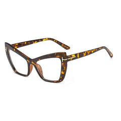 Tortoiseshell Clear Lens Glasses Women Men Block Spectacles Frame