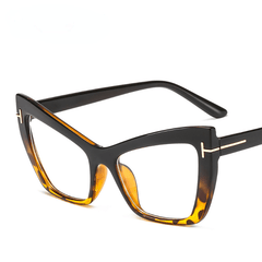 Tortoiseshell Clear Lens Glasses Women Men Block Spectacles Frame