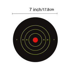 25pcs Reactive Self Stick Splatter Paper Shooting Targets