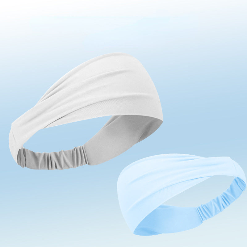 Summer High Elastic Running Fitness Sweatband Sweat absorbing Headband