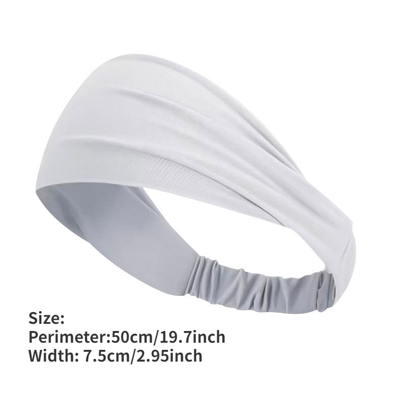 Summer High Elastic Running Fitness Sweatband Sweat absorbing Headband