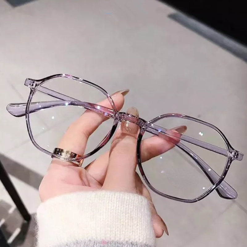 Polygonal Anti Light Presbyopia Glasses For Men Women
