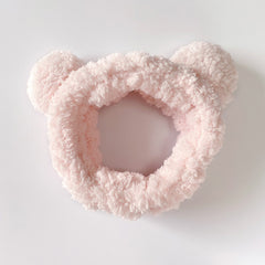Rabbit Ears Bow Hair Band Makeup Plush Hair Band