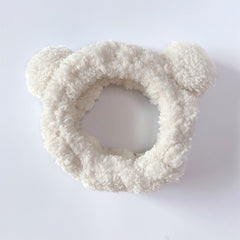Rabbit Ears Bow Hair Band Makeup Plush Hair Band