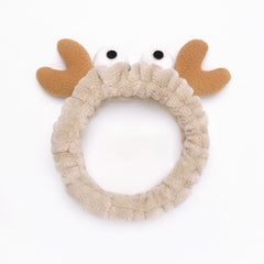 Rabbit Ears Bow Hair Band Makeup Plush Hair Band