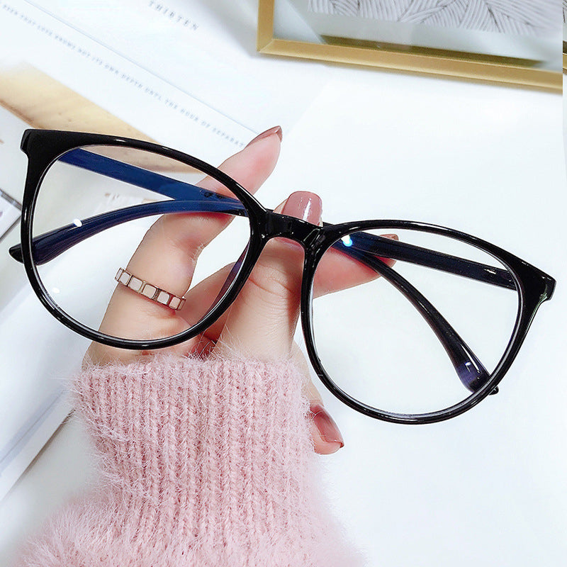 Light Blocking Round Glasses Frames Transparent Optical Eyewear