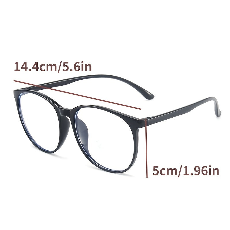 Light Blocking Round Glasses Frames Transparent Optical Eyewear