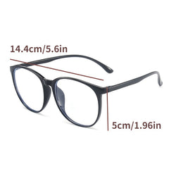 Light Blocking Round Glasses Frames Transparent Optical Eyewear