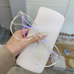 Light Blocking Round Glasses Frames Transparent Optical Eyewear