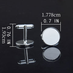 Metal Zodiac Button Cufflinks Shirt Cufflinks Wedding Suit