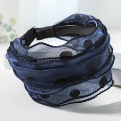 Polka Dot Wide Headband Women's Hair Accessory