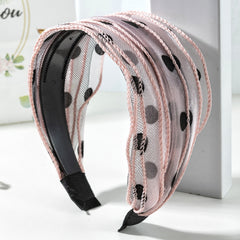 Polka Dot Wide Headband Women's Hair Accessory