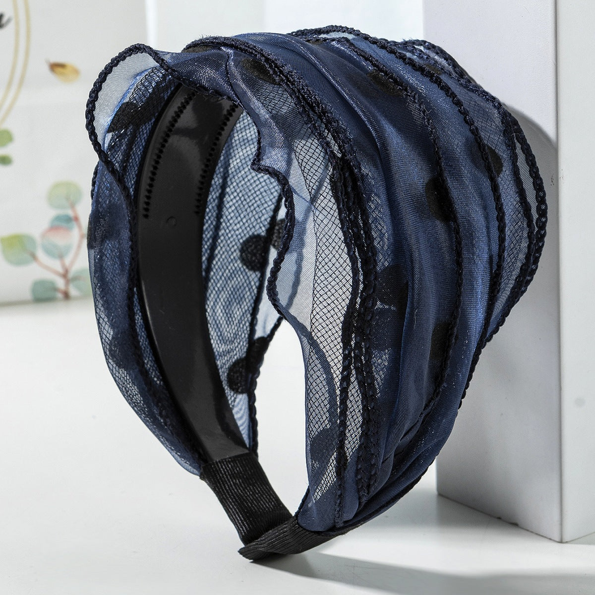 Polka Dot Wide Headband Women's Hair Accessory