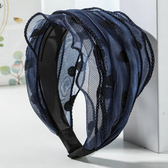 Polka Dot Wide Headband Women's Hair Accessory