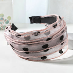 Polka Dot Wide Headband Women's Hair Accessory